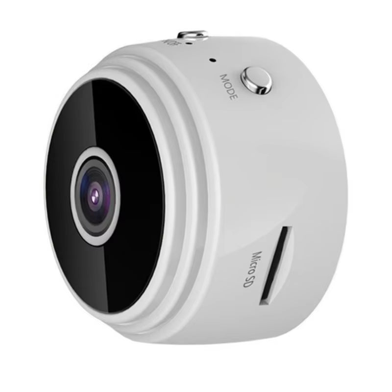 1080P HD Mini WiFi Security Camera – Wireless Remote Surveillance with Night Vision, Voice Recording & Infrared – Compact Home Security Solution